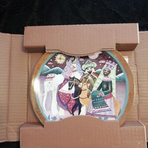 Decorative Plates with The Three Kings AndThe Nativity Bavarian Collector Plate